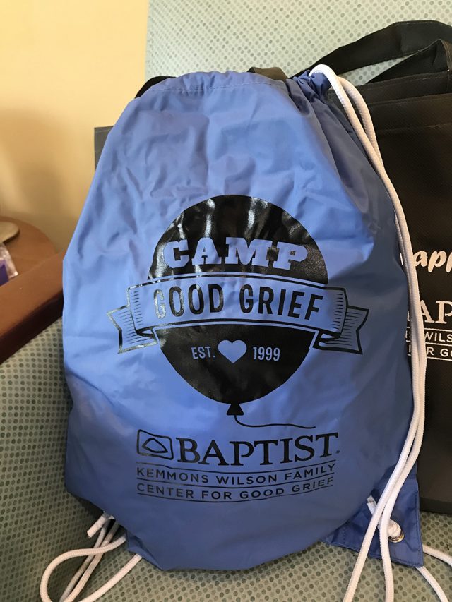 Camp Good Grief Backpack baptistleader