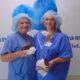 Baptist Union City ice cream social Tammy Armour (left) and Montana Turner