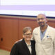 Kim Hallum Stewart (left) with Dr. Kaushik Parsha