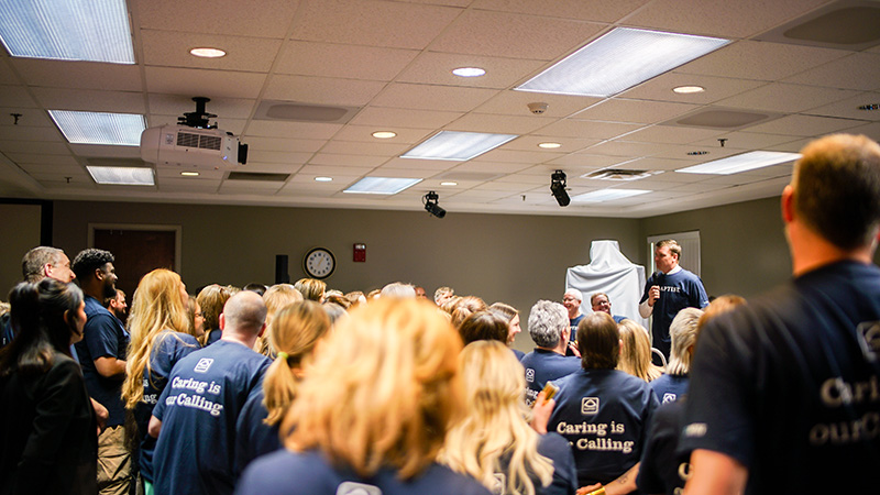 Prayer cross unveiling
