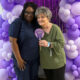 Baptist Cancer Center-Union County Patient Care Technician Margo Amadu (left) with patient