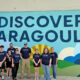Baptist Paragould team members at completed mural